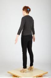 Whole Body Woman Casual Slim Studio photo references